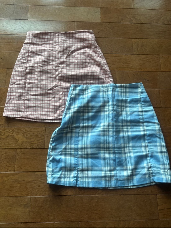 Brandy Melville Dresses & Skirts - Brandy Melville Red Plaid & Blue Plaid Mini Skirts